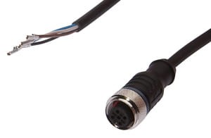 VK500325, cfromle socket 5m,4x0,34mm²,M12, straight,PUR,4 wires, IPF ELECTRONIC