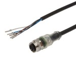 VK500825, gniazdo 5m,5x0,34mm²,M12, proste,PUR,pnp,2LED,5 przewodów, IPF ELECTRONIC