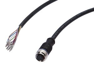 VK500C25, cfromle socket 5m,12x0,14mm²,M12, straight,PUR,12 wires, IPF ELECTRONIC