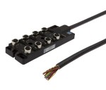 VK98E197, cabled,distibutor 5polig,8 slots,M12, 10m cable, IPF ELECTRONIC