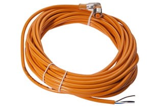 VKA0A038, cfromle socket 10m,4x0,25mm²/M12, angulated,PVC,pnp,3LED,VA,4 wires, IPF ELECTRONIC