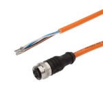 VKA0R325, cfromle socket 10m,4x0,34mm²,robotic,M12, straight,PUR,4 wires, IPF ELECTRONIC