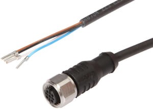 VKAEC615, cfromle socket 15m,4x0,34mm²/M12, straight,PUR,VA,IP69k,4 wires, IPF ELECTRONIC