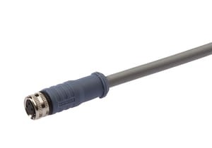 VKB05075, cfromle socket 20m,3x0,34mm²/M8, straight,from shielded,PUR,3 wires, IPF ELECTRONIC