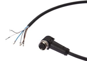 VKB05621, cfromle socket 20m,5x0,34mm²/M12, angulated,from shielded,PUR,5 wires, IPF ELECTRONIC