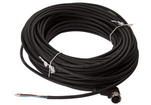 VKBEC626, cfromle socket 25m,4x0,34mm²/M12, angulated,PUR,VA,IP69k,4 wires, IPF ELECTRONIC