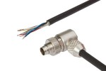 VKSI0323, cable socket 6m,M9x0,5 angulated 180°,8 wires,PUR