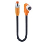 RSTS 5-RKWTS 5-298/0,3 M, M12 kabel konfekcjonowany aktuator/sensor, obustronnie zakończony, M12 męskie proste M12 żeńskie kątowe, 5 polowe, złącze kątowe gwintowane i formowanym kablem, ekranowanie 360° połączone z śrubą radełkowaną, Lumberg Automation