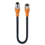 RSTS 5-RKTS 5-298/20 M, M12 kabel konfekcjonowany aktuator/sensor, obustronnie zakończony, M12 męskie proste M12 żeńskie proste, 5 polowe, złącze z gwintowanym poł. i formowanym kablem, ekranowanie 360° połączone z śrubą radełkowaną, Lumberg Automation