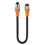 RSTS 5-RKTS 5-298/1,5 M, M12 kabel konfekcjonowany aktuator/sensor, obustronnie zakończony, M12 męskie proste M12 żeńskie proste, 5 polowe, złącze z gwintowanym poł. i formowanym kablem, ekranowanie 360° połączone z śrubą radełkowaną, Lumberg Automation