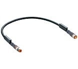 RSMV 3-RKMV 3-224/10 M, M8 Pico actuator/sensor cordset, double-ended, 3-pole, male straight with threaded joint to female straight connector and black PUR halogen free molded cable., Lumberg Automation