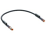 RSMV 3-RKM 3-224/0,6 M, M8 Pico actuator/sensor cordset, double-ended, 3-pole, male straight with threaded joint to female straight connector with snap-in joint and black PUR halogen free molded cable., Lumberg Automation
