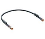 RSMV 3-RKM 3-224/0,3 M, M8 Pico actuator/sensor cordset, double-ended, 3-pole, male straight with threaded joint to female straight connector with snap-in joint and black PUR halogen free molded cable., Lumberg Automation