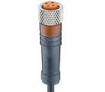 RKMV 4-500/10 M, M8 kabel konfekcjonowany sensor/aktuator, jednostronnie zakończony, 4 polowy żeńskie prosty złącze z samoblokującym gwintemi formowany kabel. Zaprojektowany specjalnie do zastosowań robotycznych., Lumberg Automation