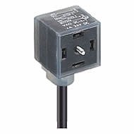 VAD 3C-4-1-228/20 M, Sensor cordset, single-ended, connector for pressure switches, according to DIN EN 175301-803, form A, with LED operation and function indicator, Lumberg Automation