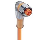 PRKWT/LED P 4-07/10 M, Actuator/sensor cordset, single-ended, M12, 4-poles, female 90-degree connector, with LED operation and function indicator, self locking threaded joint and molded cable, hexagon screw in stainless steel.", Lumberg Automation