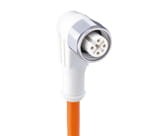 WRKWT 4-3-520/15 M, M12 Micro actuator/sensor cord set, single-ended, right-angle M12 female connector and molded cable, hexagon screw in stainless steel, 3 poles â€“ especially designed for use in wash down applications., Lumberg Automation
