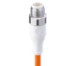 WRST 5-522/10 M, M12 kabel konfekcjonowany aktuator/sensor, jednostronnie zak., złącze męskie proste i formowany kabel , heksagonalna nakrętka ze stali nierdzewnej, 5 pol.  specjalnie zaprojektowane do stosowania w aplikacjach mycia., Lumberg Automation