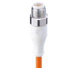 WRST 8-523/25 M, M12 Micro actuator/sensor cord set, single-ended, straight M12 male connector and molded cable, hexagon screw in stainless steel, 8 poles â€“ especially designed for use in wash down applications., Lumberg Automation