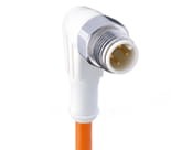 WRSWT 8-523/10 M, M12 Micro actuator/sensor cord set, single-ended, right-angle M12 male connector and molded cable, hexagon screw in stainless steel, 8 poles â€“ especially designed for use in wash down applications., Lumberg Automation