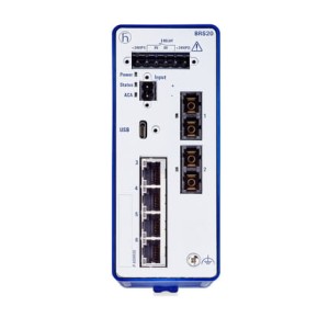 BRS20-4TX/2FX-EEC-HL, Zarządzalny Switch przemysłowy na szynę DIN, typ Fast Ethernet