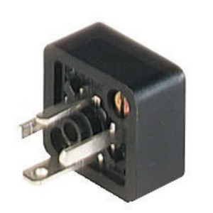 GSSNA 300, Hirschmann GSSNA typ C złącze z centralną nakrętką i 2 śrubami M 3 x 8, zgodnie z DIN EN 175 301-803-C, 3 + PE, czarna obudowa, zakres napięciowy: 250 V AC/DC, zakres prądowy: 6 A, zakończenie: lutowane, montaż: śruba, IP 65, Hirschmann