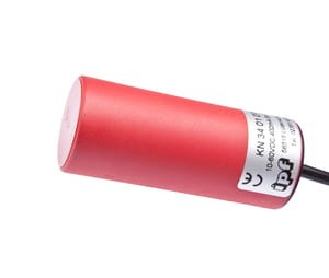 KN340107, Capacitive sensor 34round, 81long, clamp, 10-60V DC, 400mA, Sn:30, 2m cable, IPF ELECTRONIC
