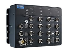 EKI-9516E-4GMX-AE, EN50155, M12 12-port FastEthernet + 4-port GigabitEthernet, Zarządzalny Ethernet Switch, Advantech