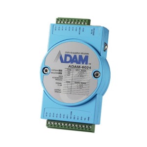 ADAM-6024-D 6AI/2AO/2DI/2DO IoT Modbus/SNMP/MQTT Ethernet Remote I/O