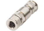 Cable socket, Straight, Suitable for self-assembly Screw connection, Ø13.7mm, Shielded, 4A