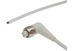 Connection cable, 5m, M12 Female (socket) 4pin  Angular, Free conductor end, 4x0.34mm²