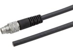 Connection cable, 5m, M9 Male (connector) 8pin  Straight, Free conductor end, 8x0.14mm²