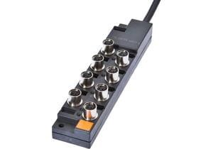 Distributor, 26x145x30mm, 10-30V DC, 8x M8 3pin