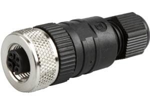 Cable socket, Straight, Suitable for self-assembly Screw connection, Ø3-6.5mm, 4A, 60V