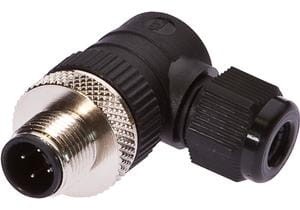 Cable connector, Angular, Suitable for self-assemb ly, Screw connection, Ø3-6.5mm, 4A, 240V