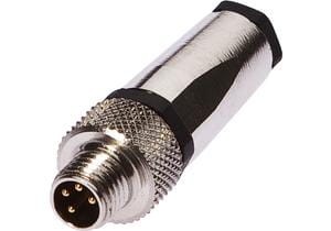 Cable connector, Straight, Suitable for self-assem bly, Soldering connection, Ø3.5-5mm, 4A