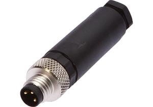 Cable connector, Straight, Suitable for self-assem bly, Screw connection, Ø3.5-5mm, 4A, 60V