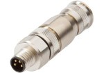 Cable connector, Straight, Suitable for self-assem bly, Screw connection, Ø13.7mm, Shielded