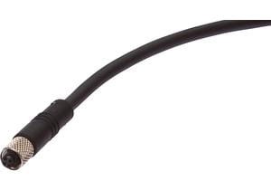 Connection cable, 2m, M5 Female (socket) 4pin  Straight, Free conductor end, 4x0.14mm²