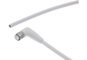 Connection cable, 10m, M8 Female (socket) 3pin  Angular, Free conductor end, 3x0.34mm²