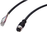Connection cable, 20m, M12 Female (socket) 12pin  Straight, Free conductor end, 12x0.14mm²