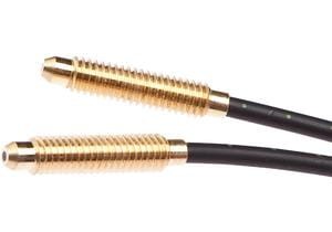 Bariera światłowodowa, 2m, głowica: mosiężna dł 20 M4 M4x0,7, osiowe wyjście światła