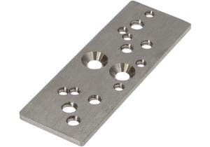 Accessories sensor, Adapter plate, 3x30x85mm,  Stainless steel 1.4305