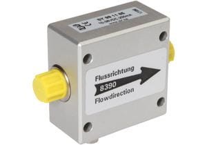 Sensor flow, Lubricant, 23x63x45mm, Hose OD 6mm,  10-36V DC, PNP NO (NO), Plug-in connection M8