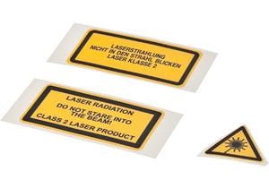 Accessories laser, Labeling strip/-sign, Plastic selbstklebend,für Laserklasse 2