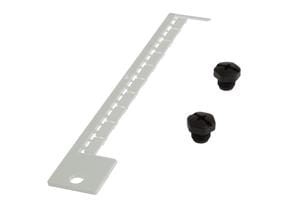 Labeling material, Label, 2,5x10x5mm, Plastic,  10 Kennzeichenschilder, 2 Blindstopfen