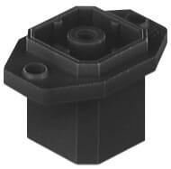 G 30 E 3 M Black, Cordset, single ended, female, angled, pins: 3+PE, Central Screw, 230 V AC/DC, 10A, solder, Hirschmann