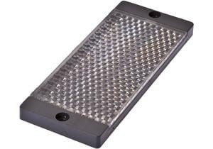 Akcesoria optyczne, odbłyśnik, 8,4x122x50mm, otwór na śrubę, 2xØ4,5mm, -25-100°C, IP67