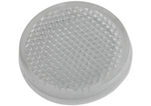 Akcesoria optyczne, odbłyśnik, Ø20mm 4wysoki, samoprzylepny, -40-70°C, IP67, PMMA+PMMA