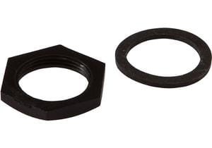 Accessories, Hexagon nut, M18x1, Wrench size 24mm, Plastic